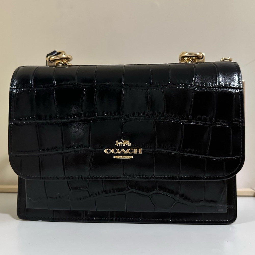 COACH - Klare Crossbody in Crocodile-embossed Leather